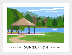Co Tyrone - Dungannon Frame White 70x50