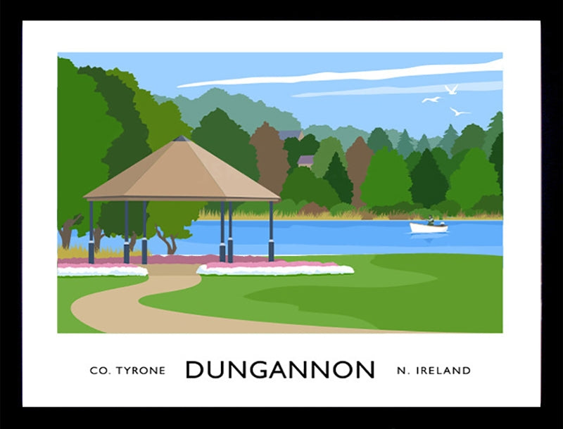 Co Tyrone - Dungannon Frame Black 70x50