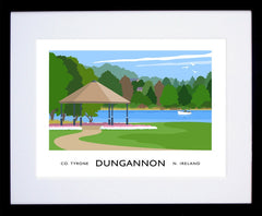 Co Tyrone - Dungannon Frame Black 40x30 With Mount