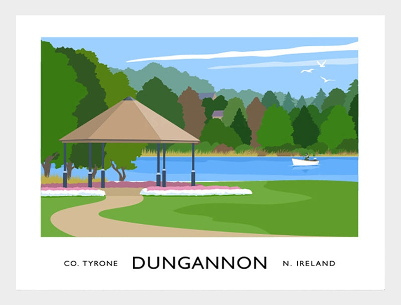 Co Tyrone - Dungannon Frame White 40x30 No Mount