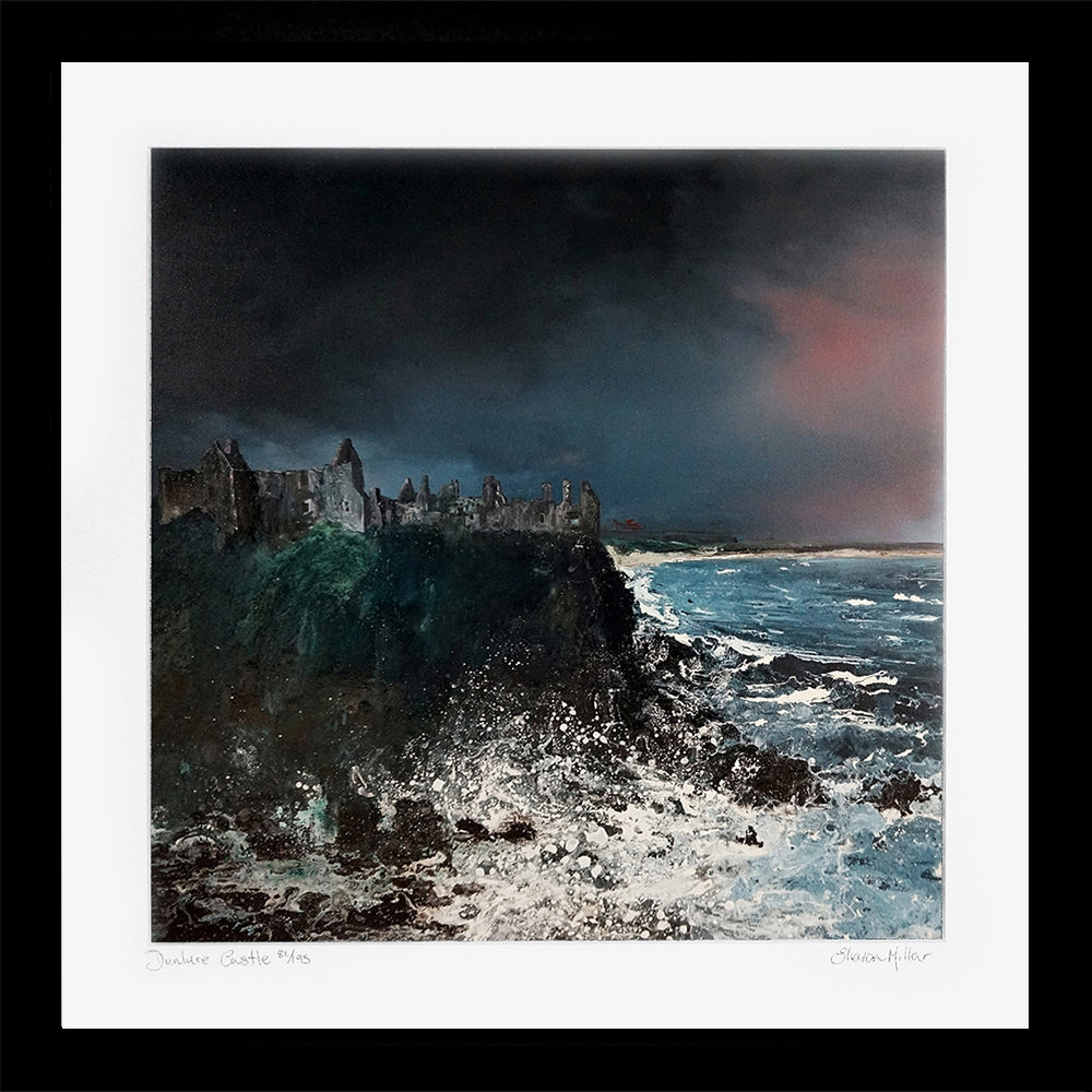 Print - Dunluce Castle - Black Box Frame