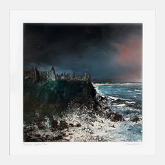 Print - Dunluce Castle - White Box Frame