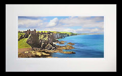 Co Antrim - Dunluce Castle to Portrush Flat Black Frame