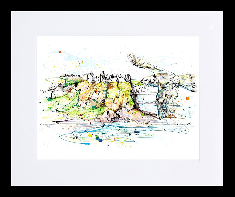 Print Ltd Edition Landscapes - Dunluce Castle Frame Black