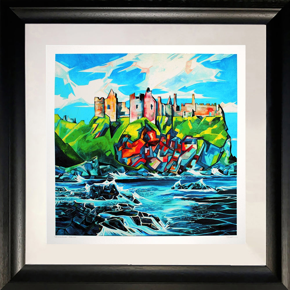 Print - Dunluce Waves Chunky Black Frame Click & Collect