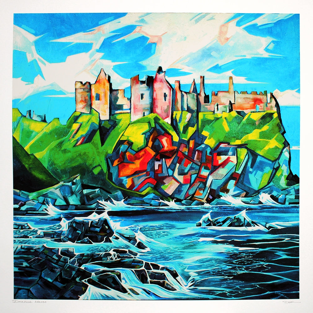Print - Dunluce Waves Unframed