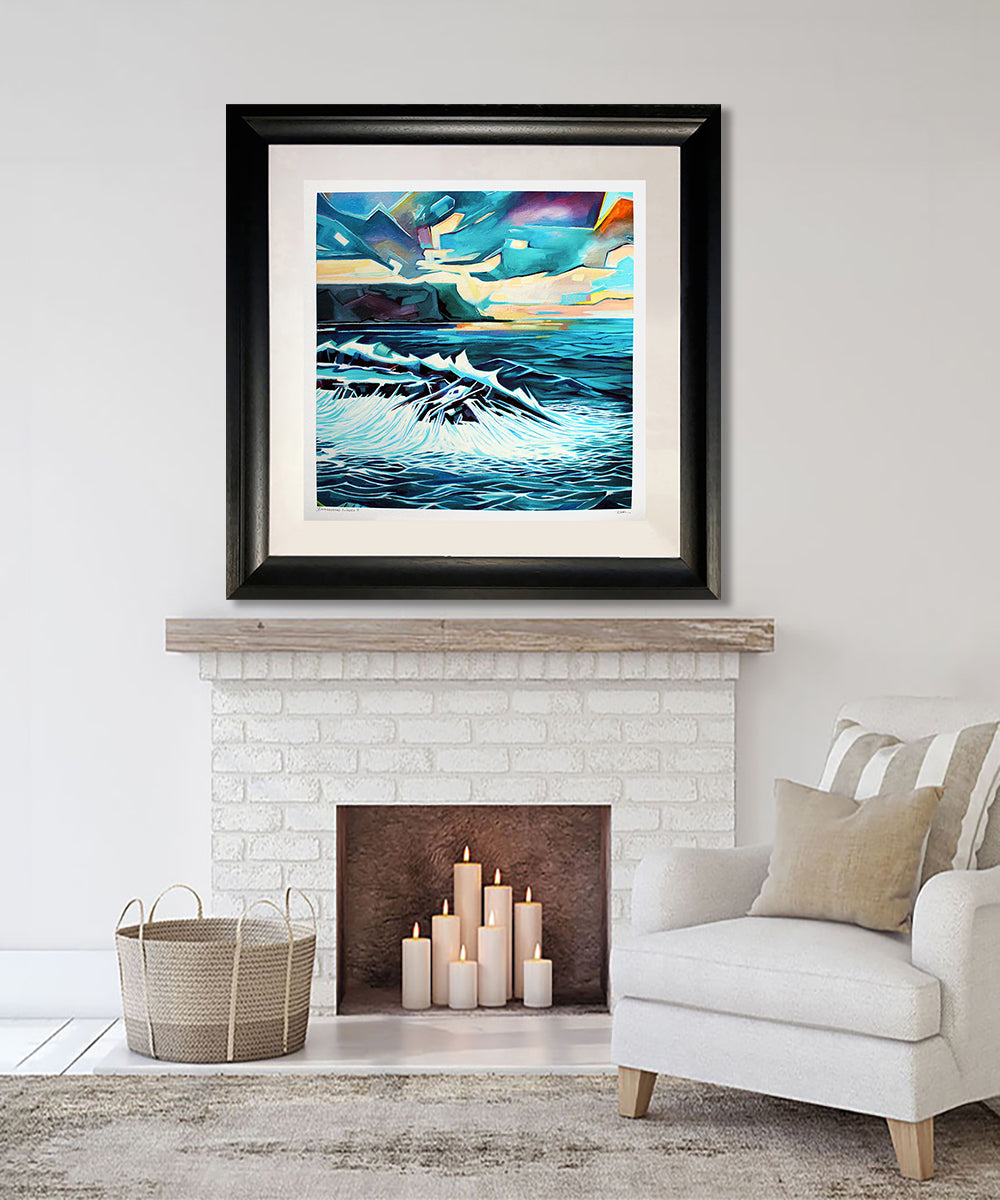 Print - Dunseverick Waves 1
