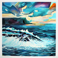 Print - Dunseverick Waves 1 Unframed