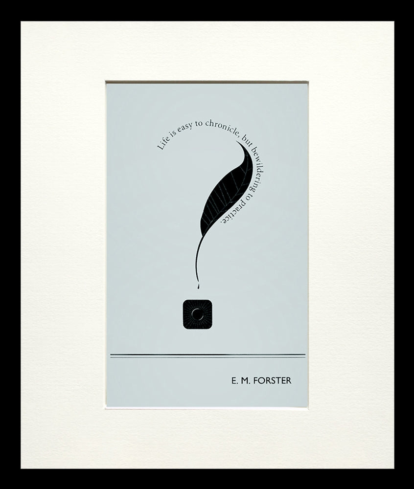 Postcard - E. M. Forster Small Flat Black Frame