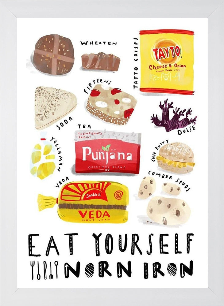 Eat Yourself Norn Iron Flat White Frame