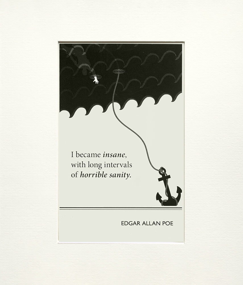 Postcard - Edgar Allan Poe Unframed