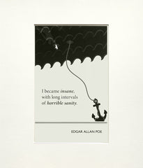 Postcard - Edgar Allan Poe Unframed