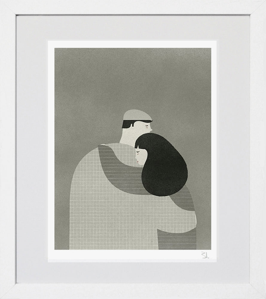 El Abrazo White Frame