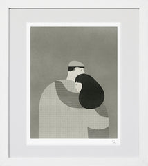 El Abrazo White Frame