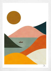 El Barquero-36 x 51.5-White Box Frame