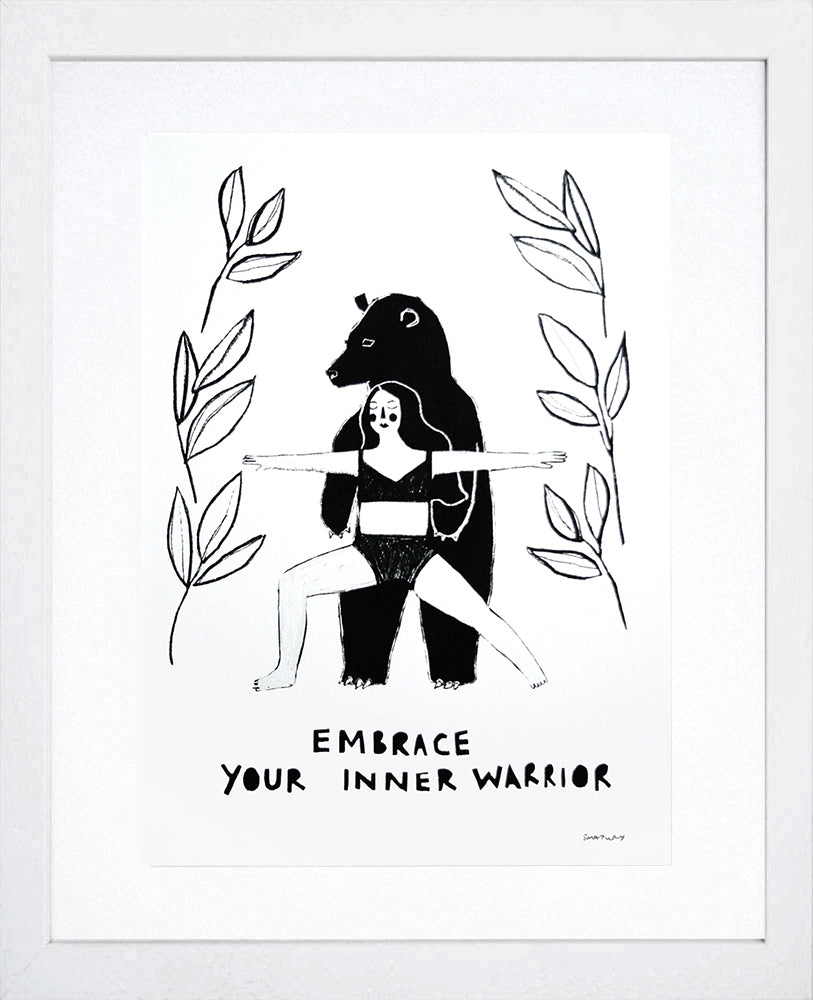 Other - Embrace Your Inner Warrior White Frame