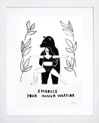 Other - Embrace Your Inner Warrior White Frame