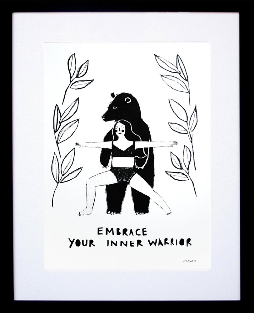 Other - Embrace Your Inner Warrior Black Frame