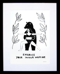 Other - Embrace Your Inner Warrior Black Frame