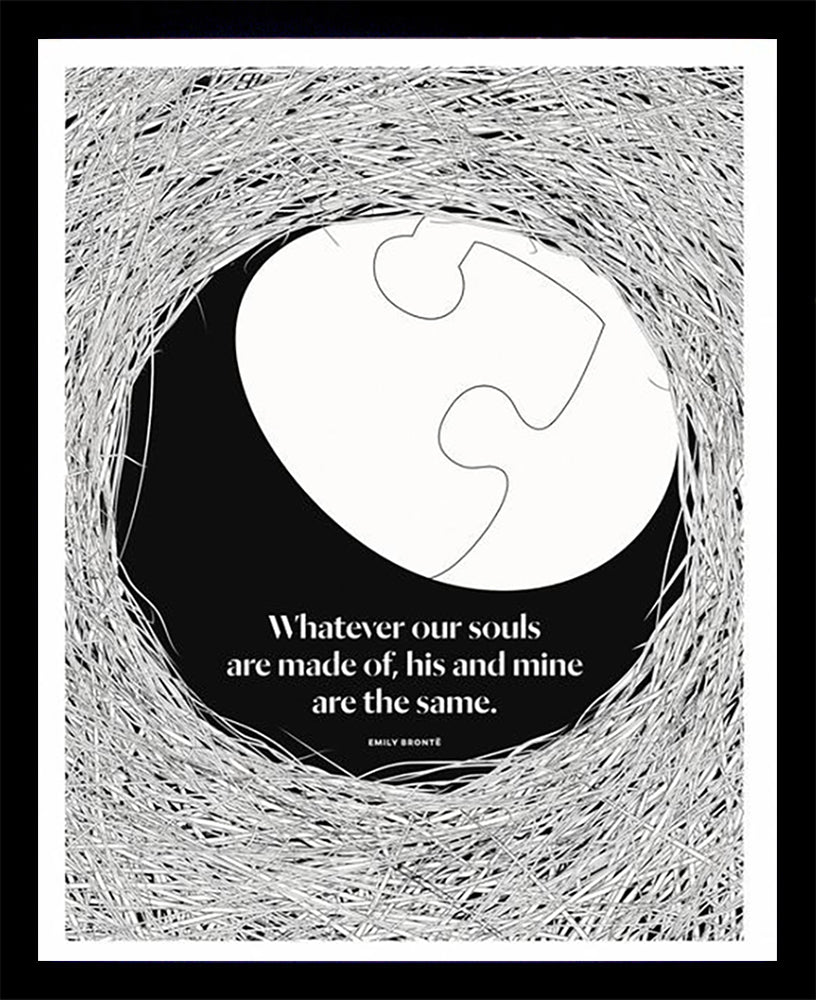 Emily Bronte - Souls-Available In One Size Only-Black Box Frame