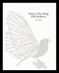 Emily Dickinson - Hope Black Box Frame