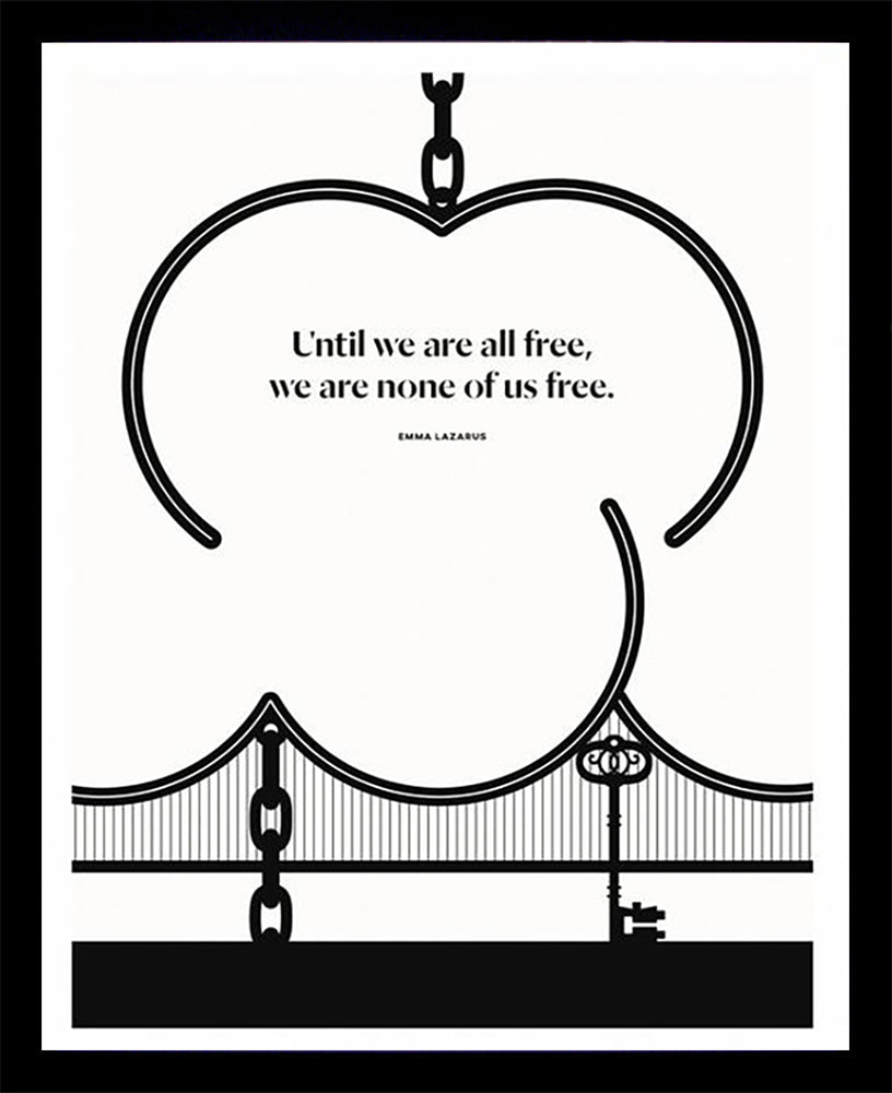 Emma Lazarus - Free Black Box Frame