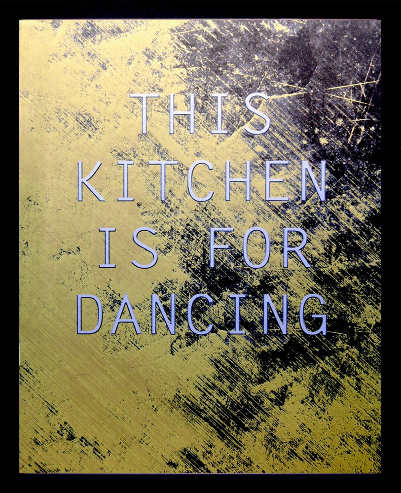 Aluminium Print: This Kitchen Is For Dancing Yellow Black frame