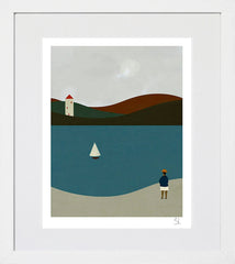 English Summer White Frame