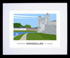 Co Fermanagh - Enniskillen Frame Black 40x30 With Mount