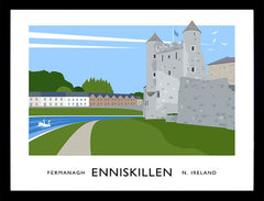 Co Fermanagh - Enniskillen Frame Black 40x30 No Mount