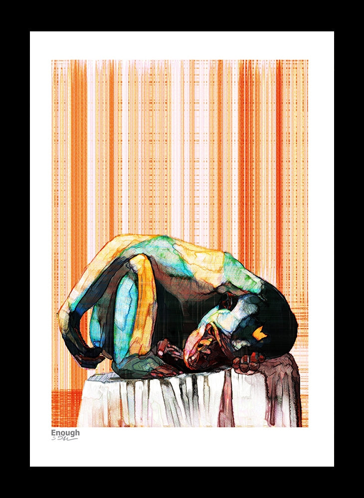 Ape Series - Enough Framed