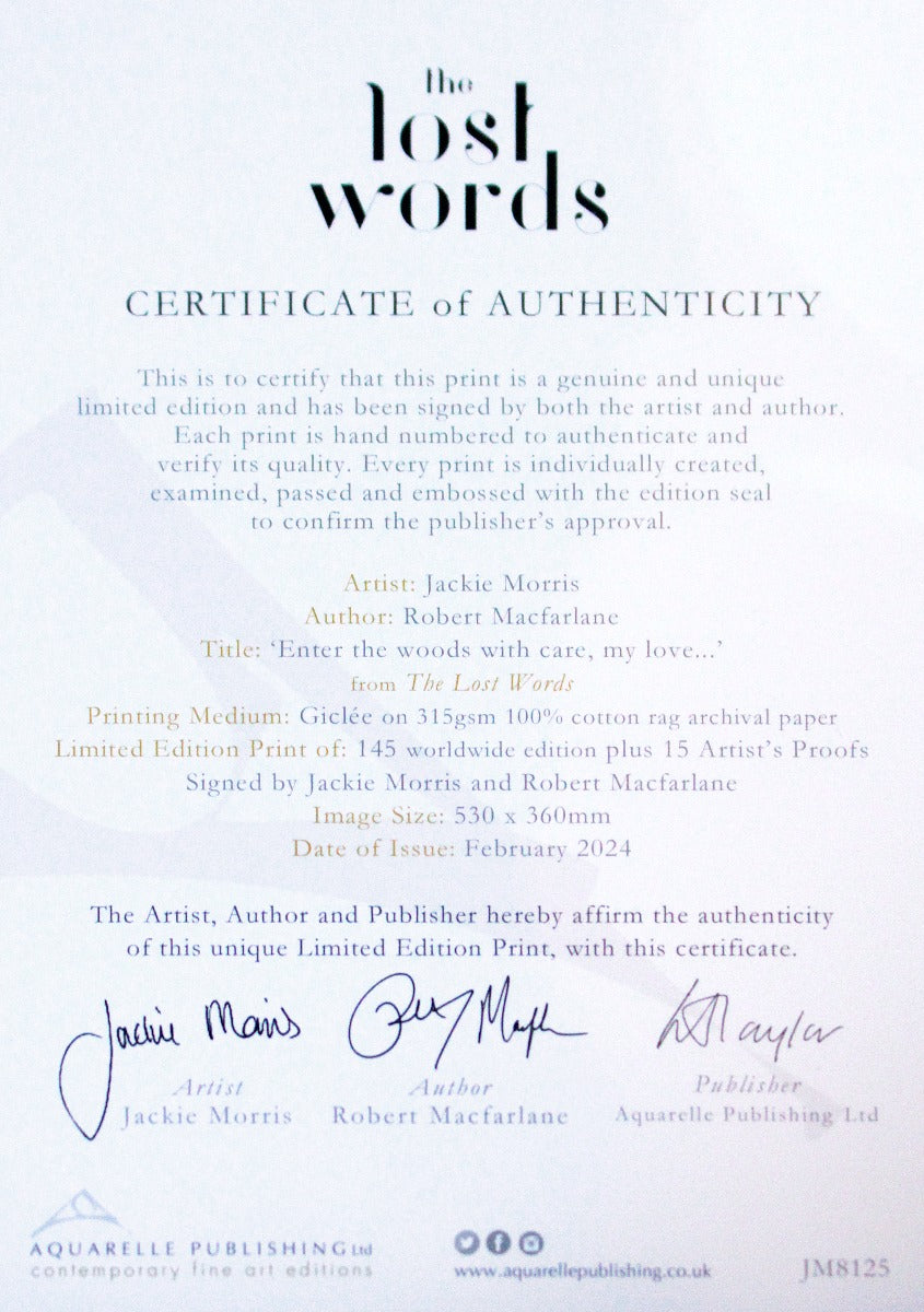 The Lost Words - Enter the Woods With Care, My Love