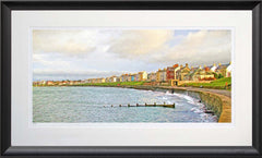 Co Down - The Esplanade, Ballyholme-95.5 x 59-Black Bevelled Frame