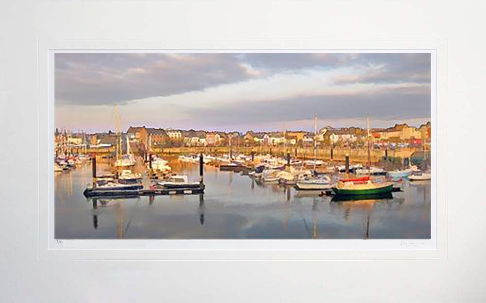 Co Down - Evening Sun Bangor Marina Unframed 71x45