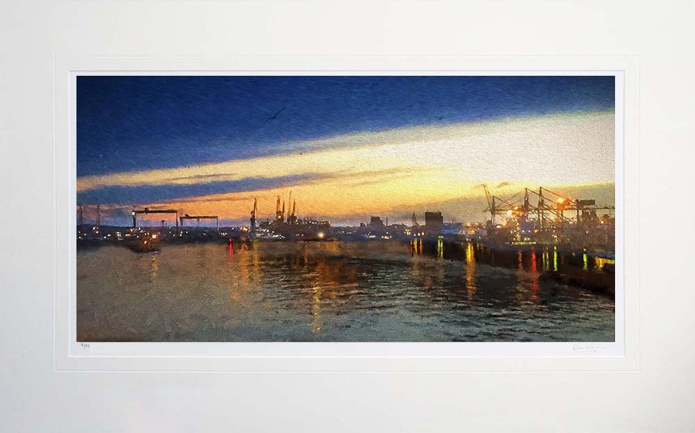 Belfast - Evening Arrival Unframed 71x45