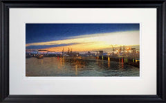 Belfast - Evening Arrival Frame Black Moulded 71x45