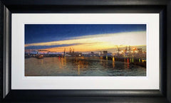 Belfast - Evening Arrival Frame Black Chunky 96.5 x 58