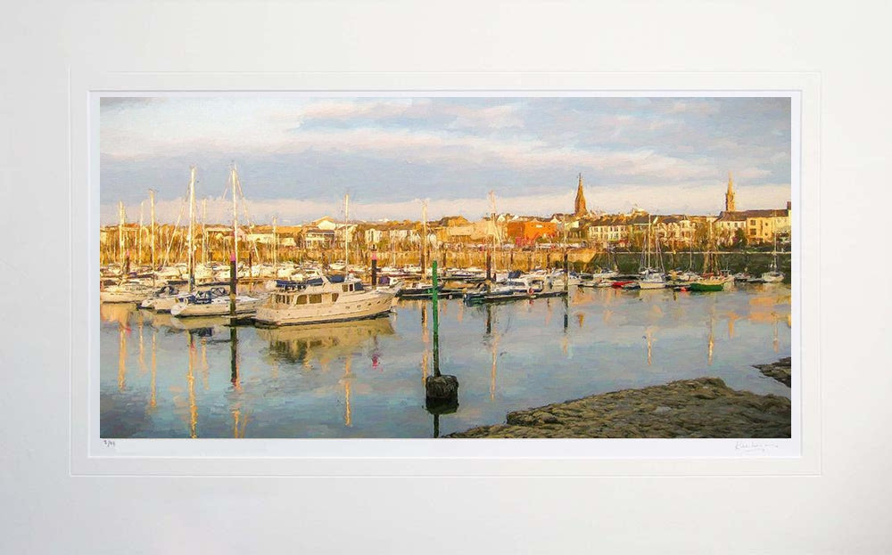 Co Down - Evening Bangor Marina Unframed 71x45