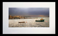 Co Down - Evening Light Portaferry Flat Black Frame