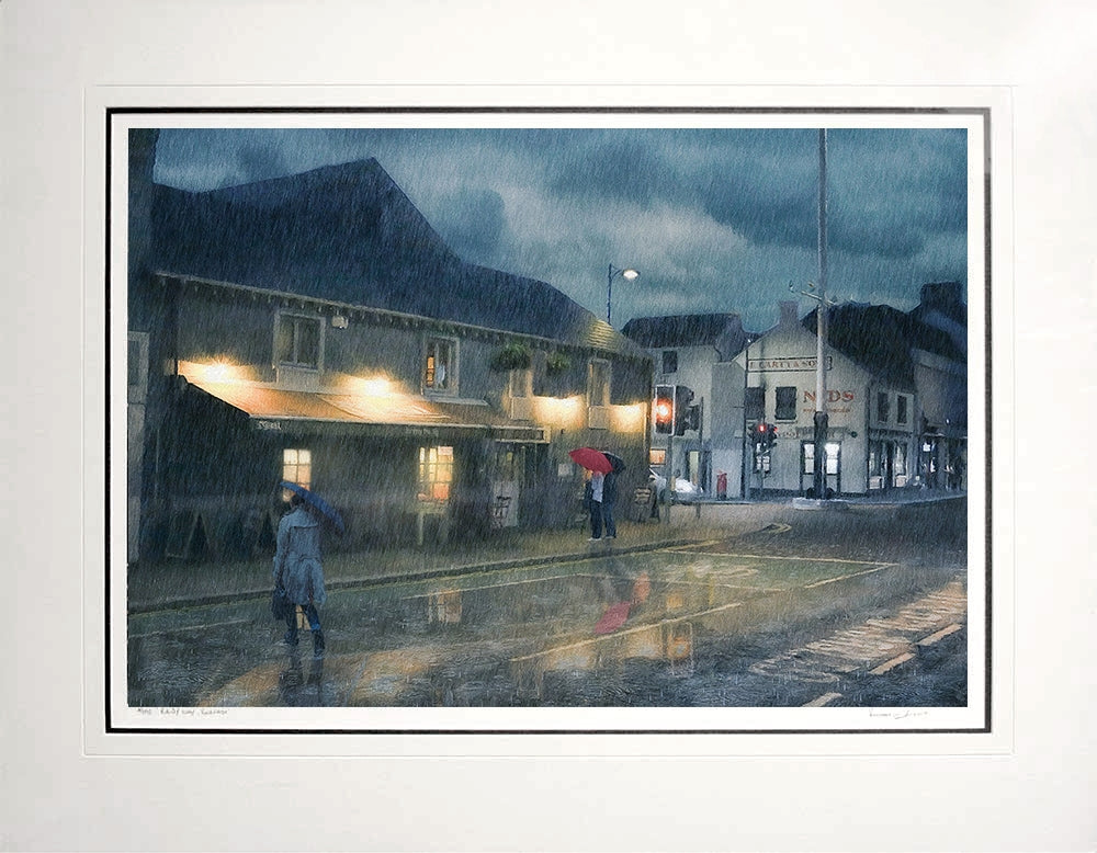 Co Down - Rain Series - Evening Rain Holywood-76 x 45.5-Unframed