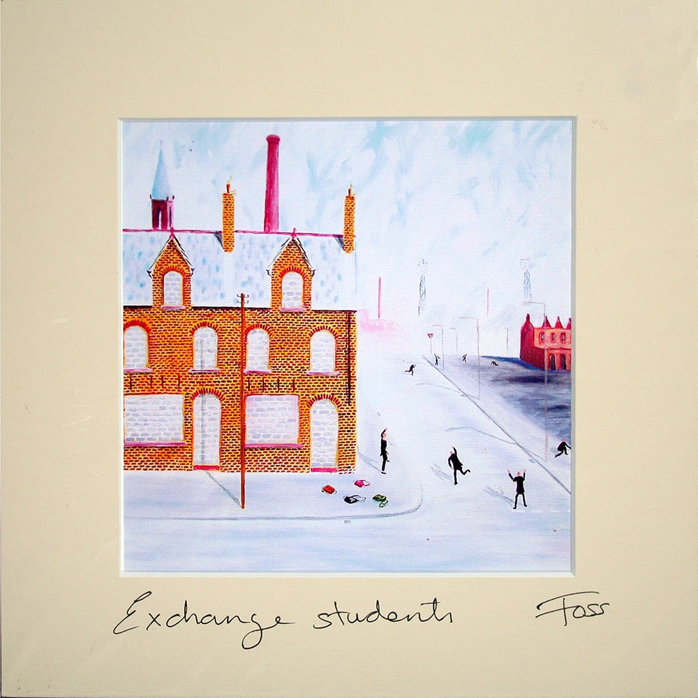 Exchange Students Unframed 15 x 15
