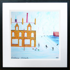 Exchange Students Framed 40 x 40