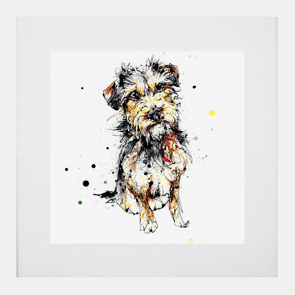 Print Open Edition Animals - Expectation-Available In One Size Only-White Box Frame (With Mount)