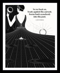 F. Scott Fitzgerald - Boats Black Box Frame