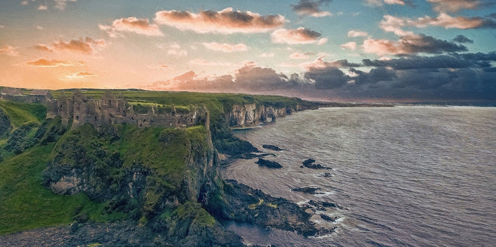 Co Antrim - Fading Light, Dunluce Castle
