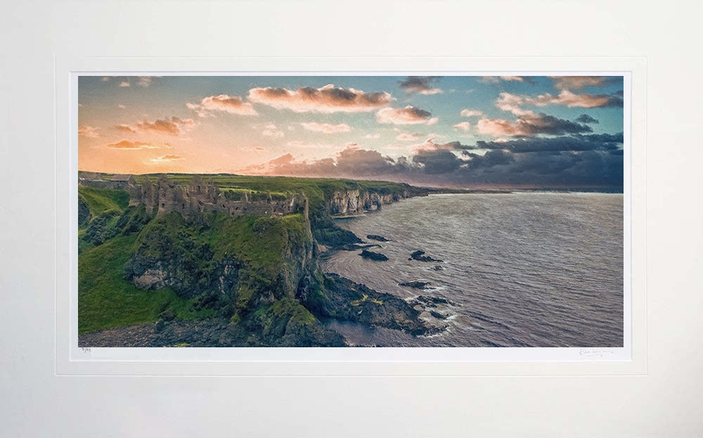 Co Antrim - Fading Light, Dunluce Castle Unframed
