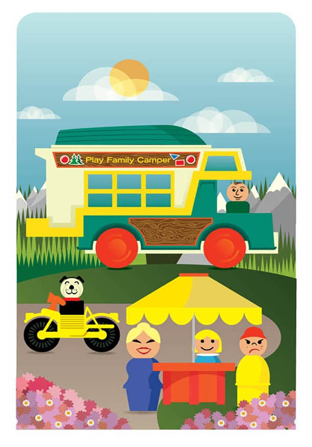 Family Camper Unframed