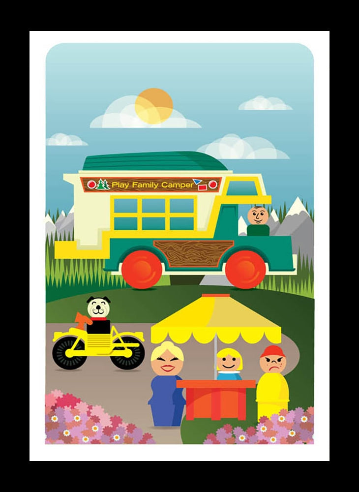 Family Camper Framed