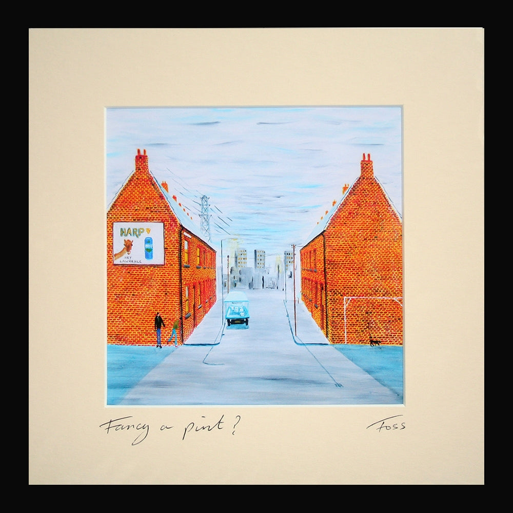 Fancy a Pint Framed 15 x 15