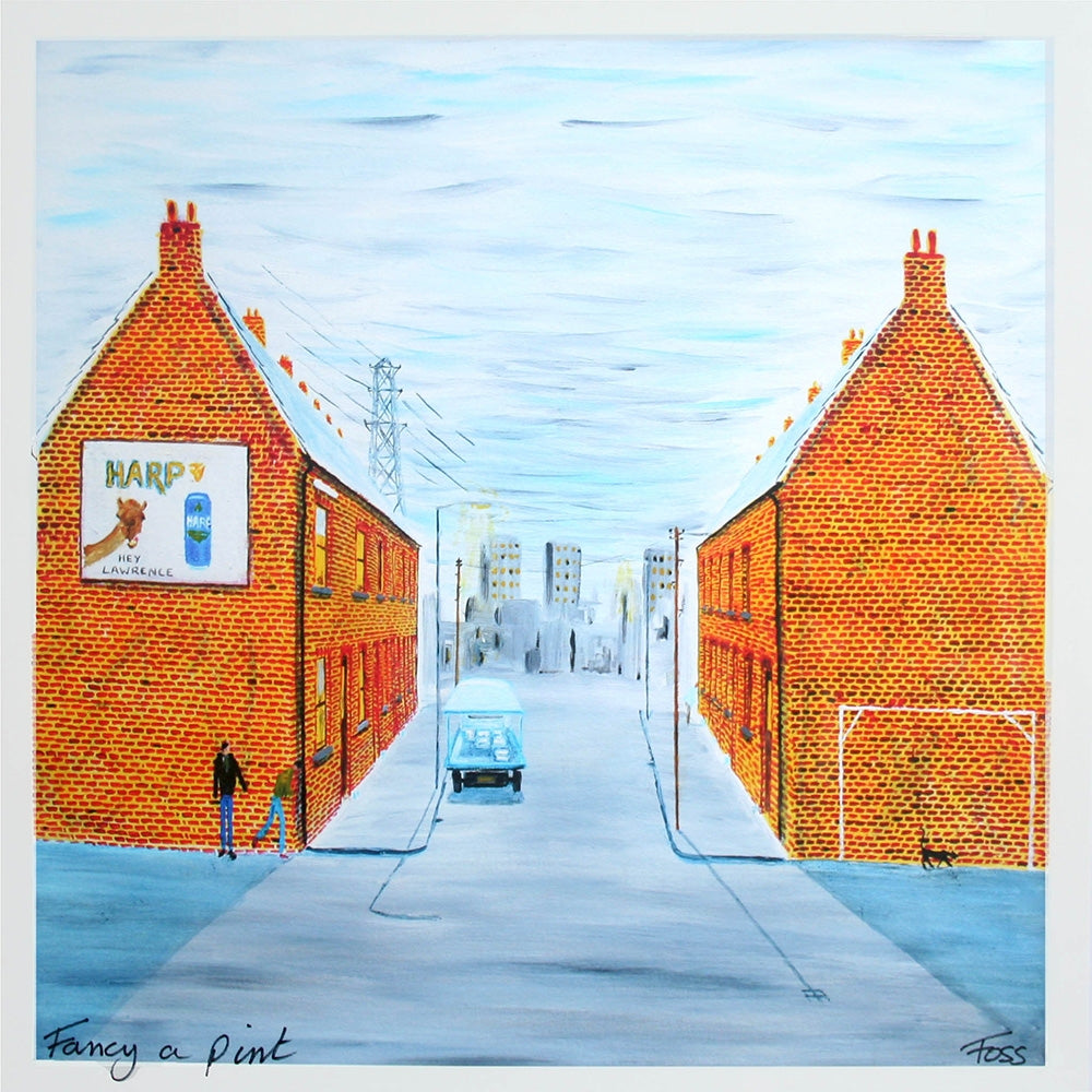 Fancy a Pint Unframed 40 x 40